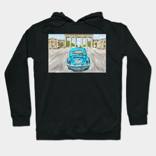 Classic car light blue Hoodie